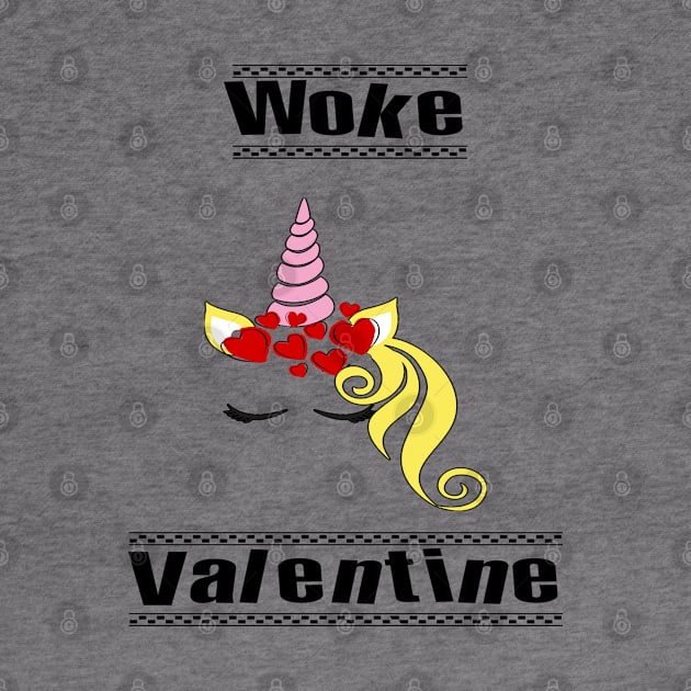 Woke Unicorn Valentines Day Gift by familycuteycom